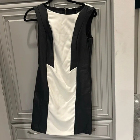 discount leather dresses The “SERENITY” FAUX LEATHER DRESS – Couture Threadz main image 0
